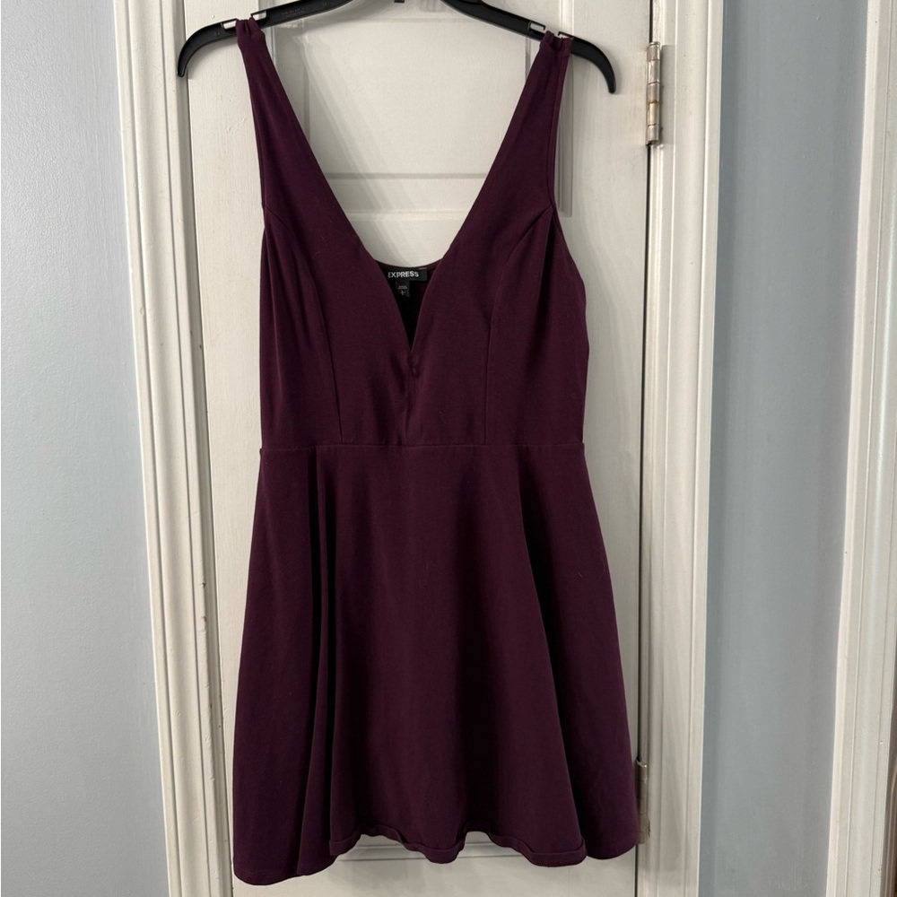 Express Purple Sleeveless Dress/Romper